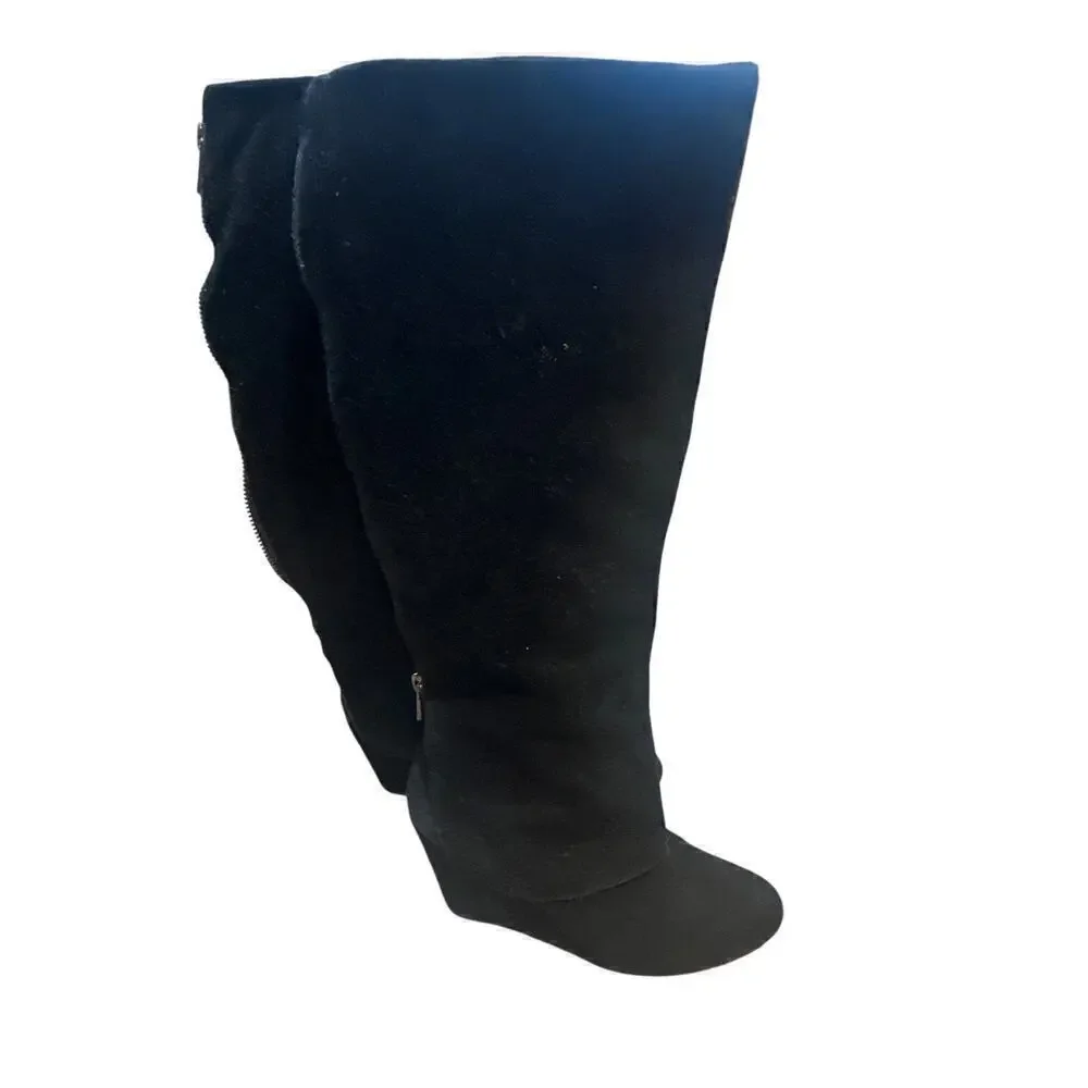 Jessica Simpson Rallie Boot, Women’s size 7 1/2, Black Suede